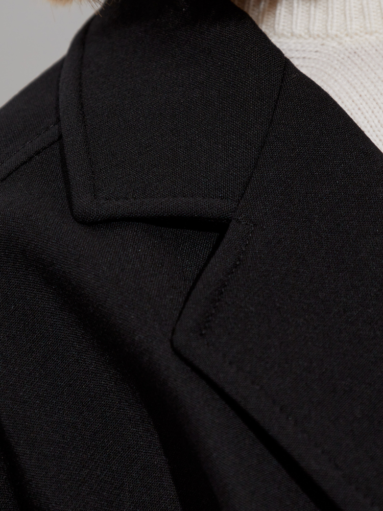 Orlaya oversize stretch-wool canvas jacket