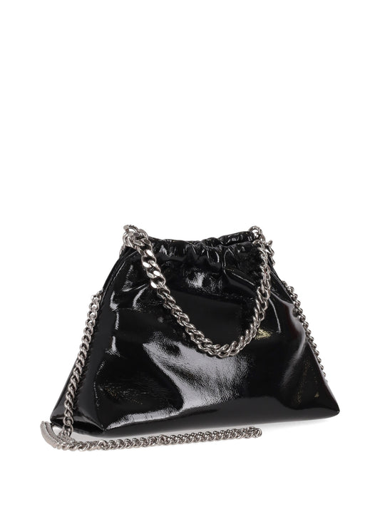 Falabella Mini Drawstring Bag Crinkled Patent Alter Mat