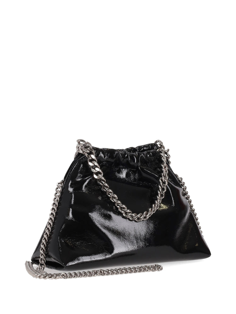 Falabella Mini Drawstring Bag Crinkled Patent Alter Mat