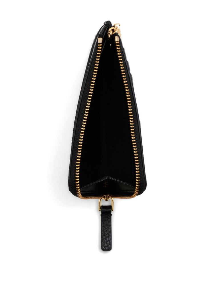 The Leather top zip multi wallet