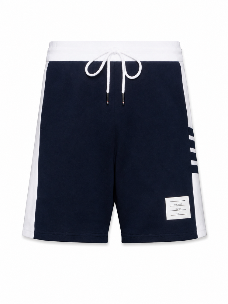 SWEAT SHORTS W/ ENGINEERED 4 BAR IN SOLID CLASSIC LOOPBACK JERSEY