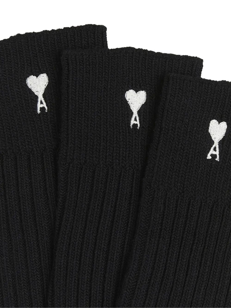 PACK TROIS CHAUSSETTES AMI DE COEUR NOIR