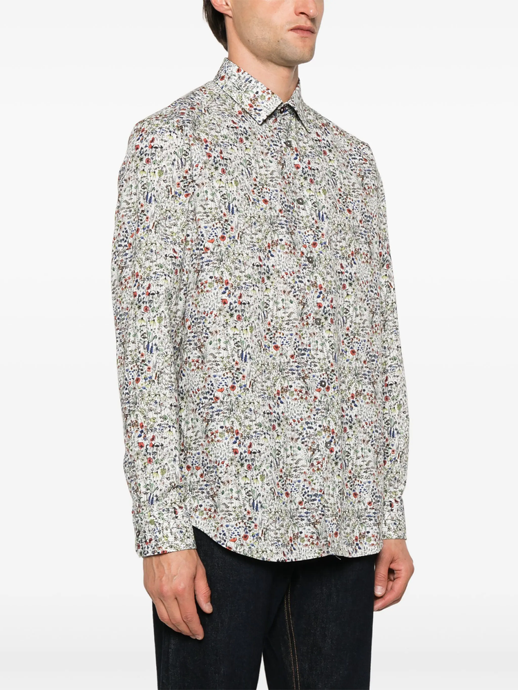 Sketch Floral-print shirt