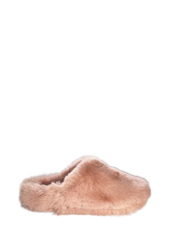 Furry indoor slippers