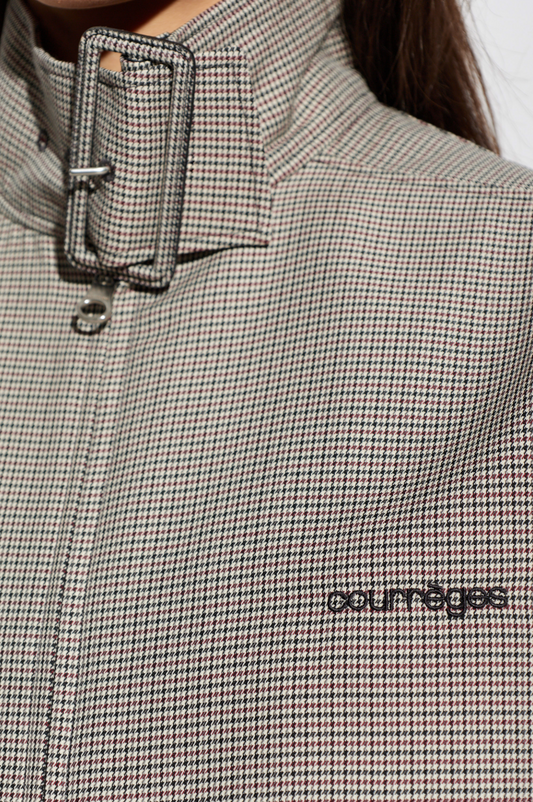 BOMBER JACKET BUCKLE HOUNDSTOOTH