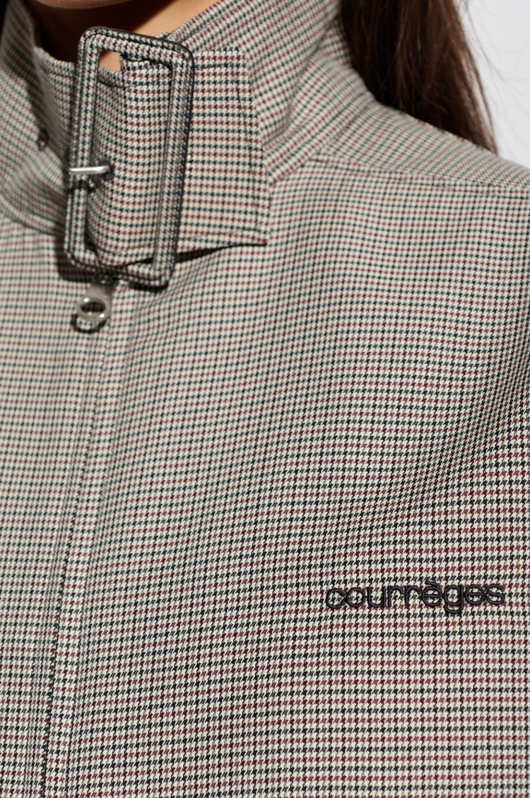 BOMBER JACKET BUCKLE HOUNDSTOOTH