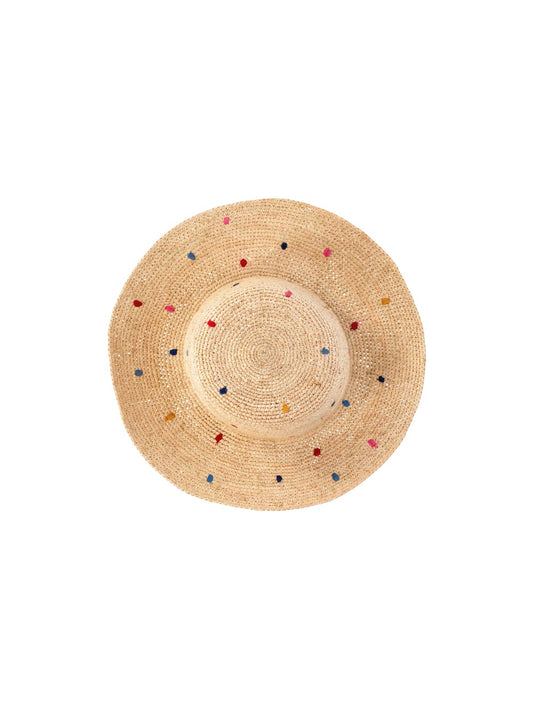WOMEN HAT SWIRL POLKA