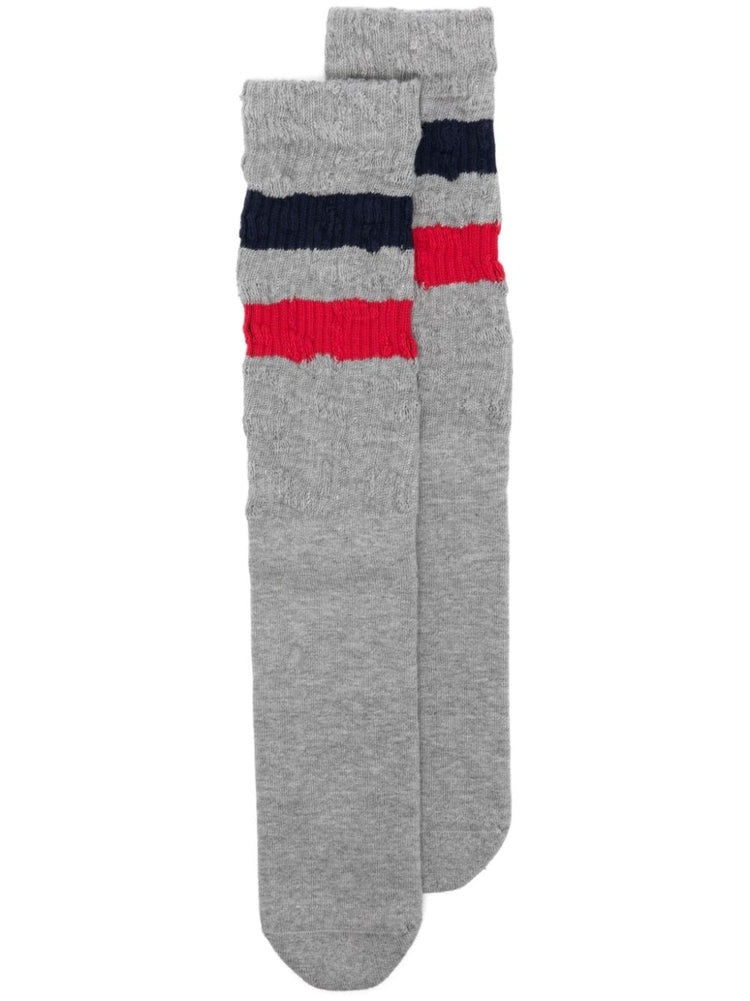 SOCKS HIGH RIB/STRIPES/RIPPED