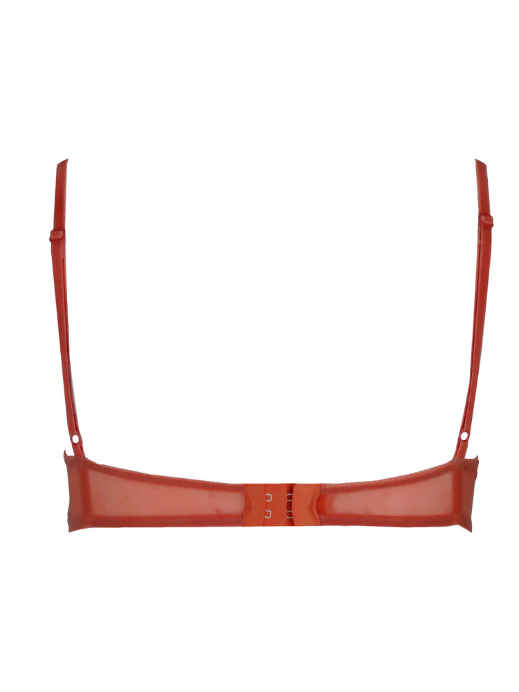 LAURA URBINATI tulle bra vinaccia