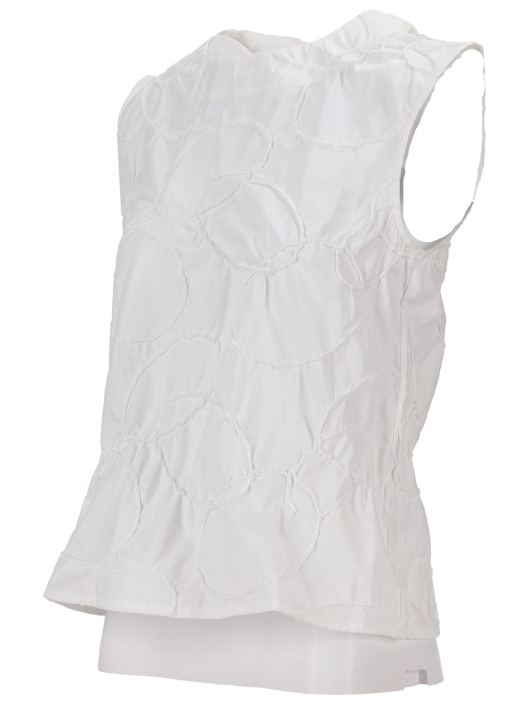 CARTA TANK - Elastic Ring Embroidered Poplin