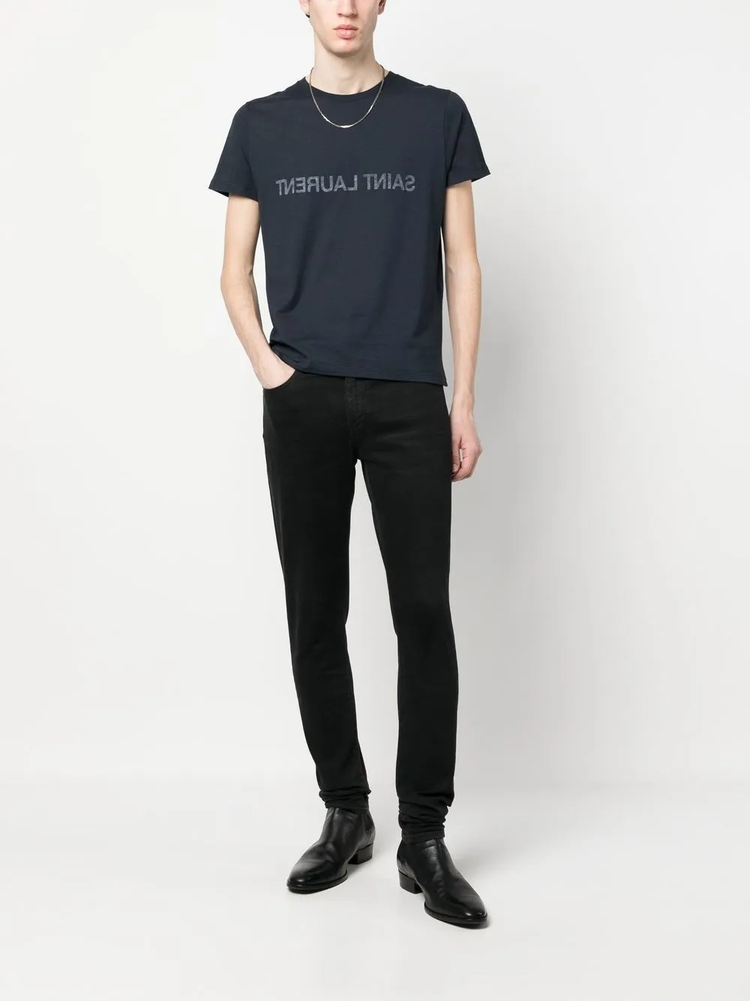 Reverse cotton T-shirt