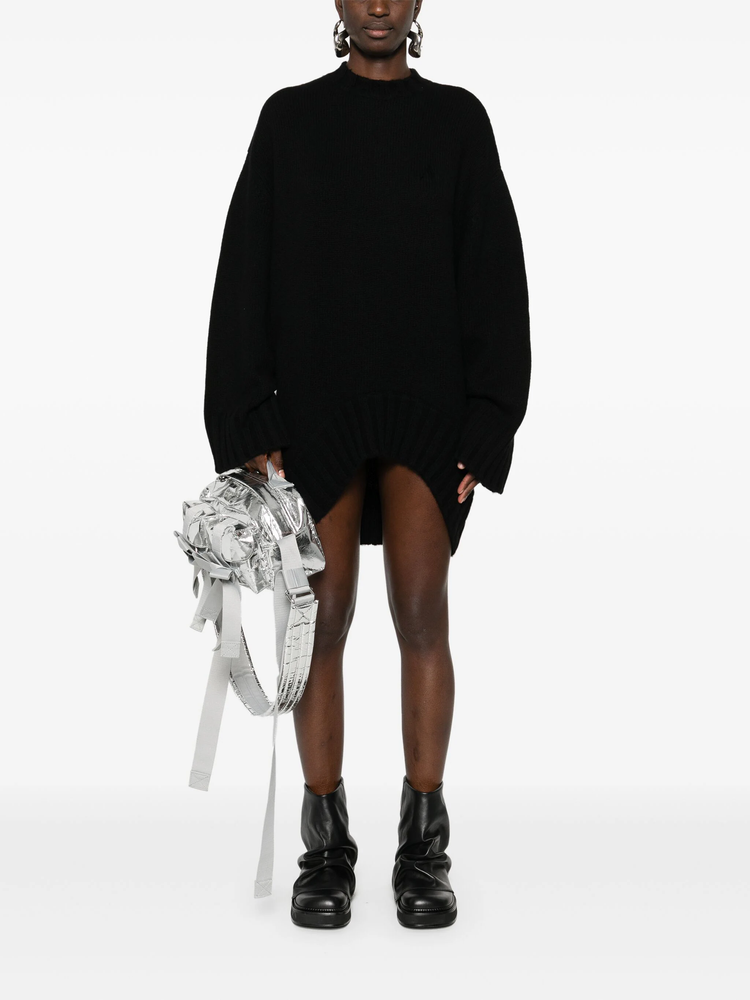 ribbed-knit mini dress