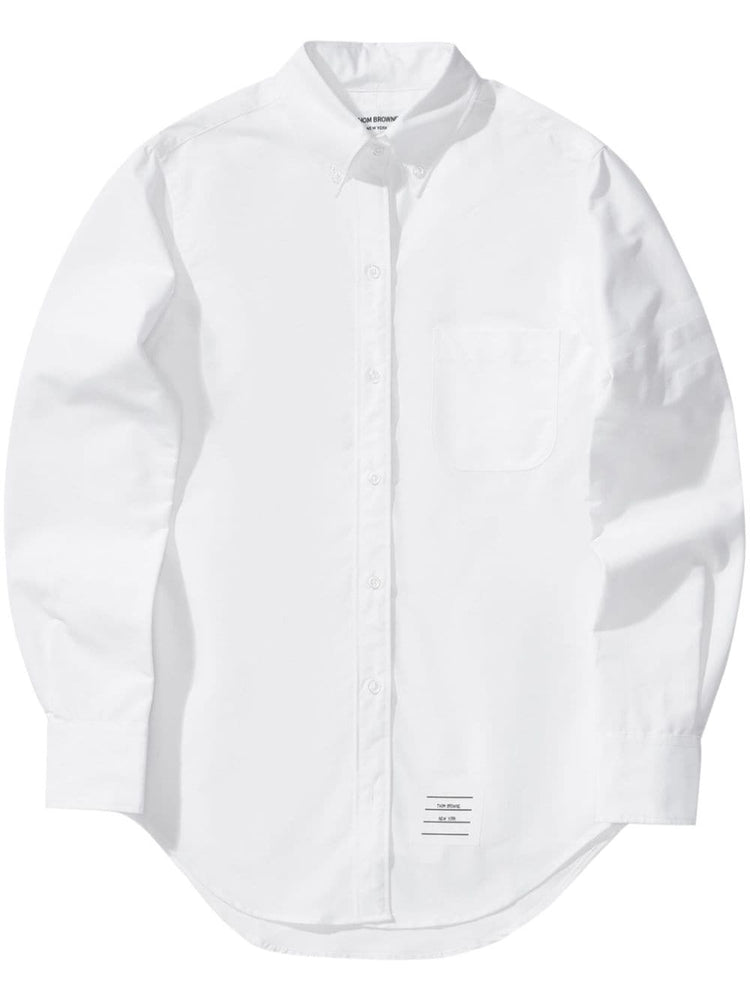 CLASSIC POINT COLLAR SHIRT W/ ENGINEERED SATIN WEAVE 4 BAR IN OXFORD