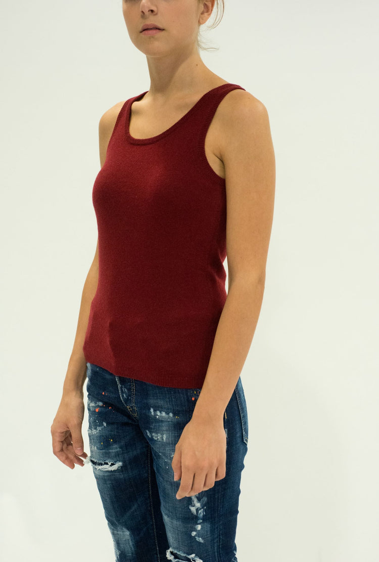 LA ROSE canotta cash rosso