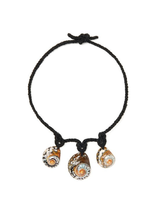 THE SOUND OF THE SEA NECKLACE BLACK NATU