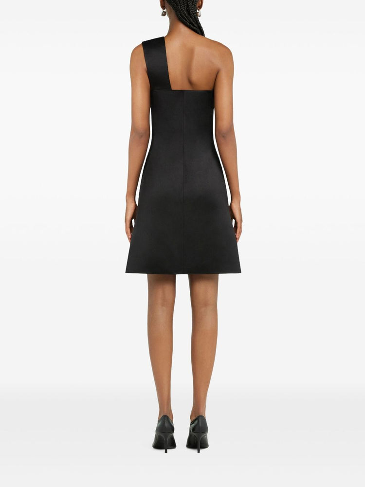 cut-out satin dress