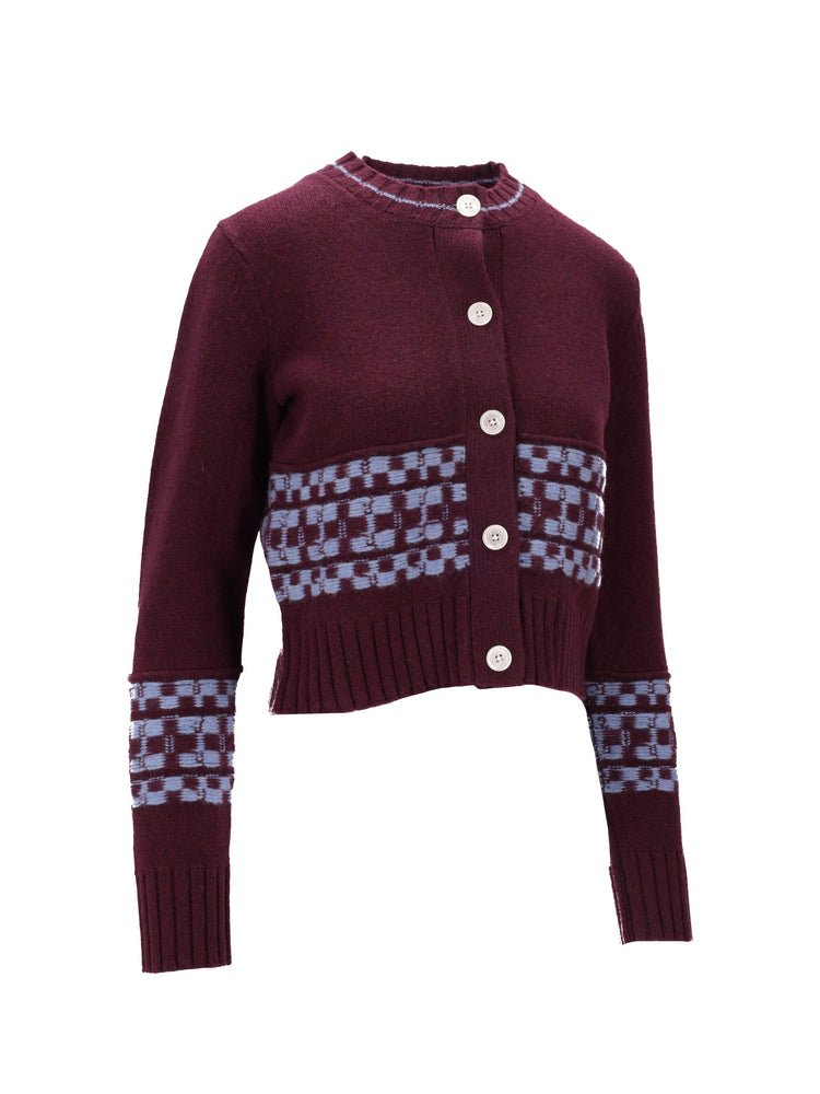 CREW NECK CARDIGAN