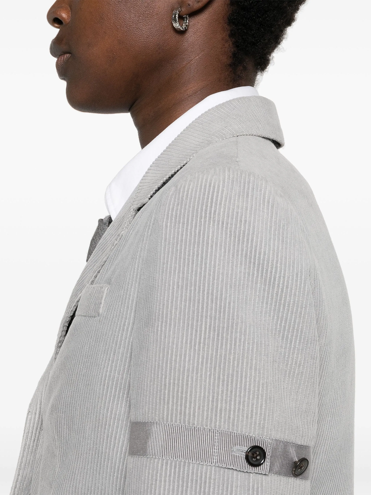 corduroy single-breasted blazer