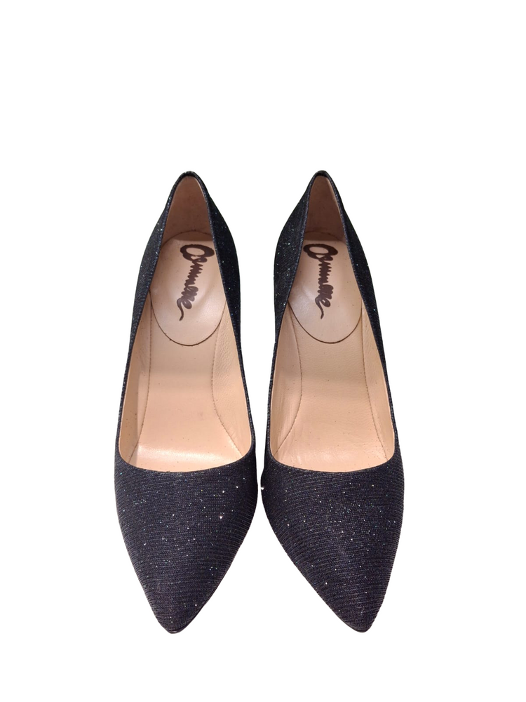 lurex heels pumps