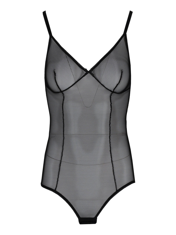 LAURA URBINATI Body lycra network black