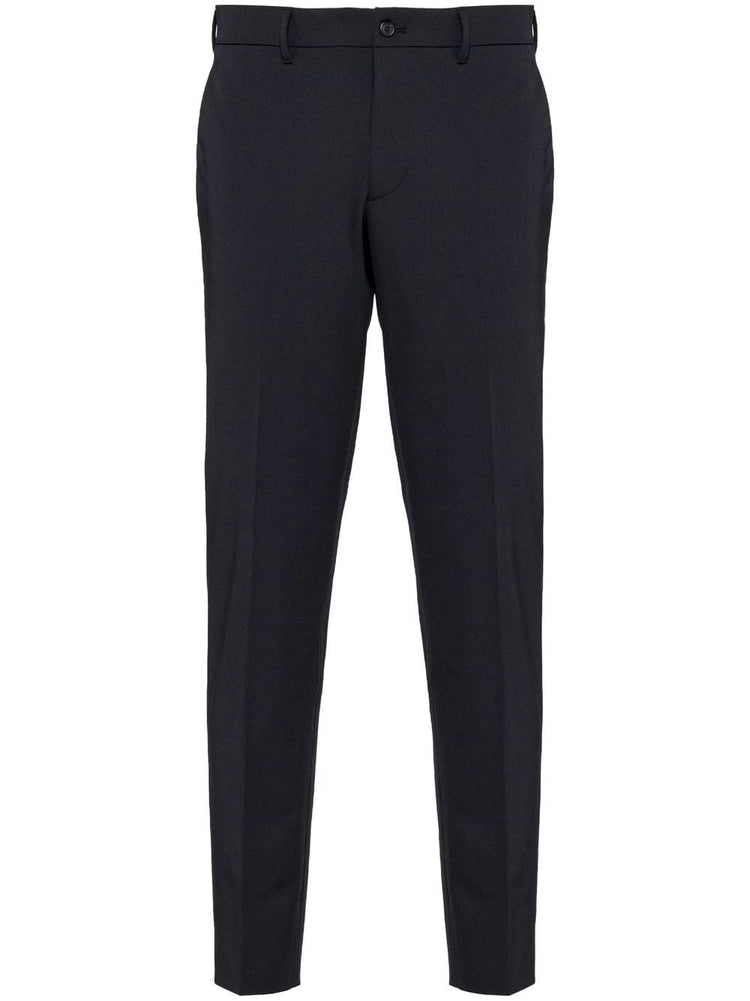 tailored slim-fit trousers