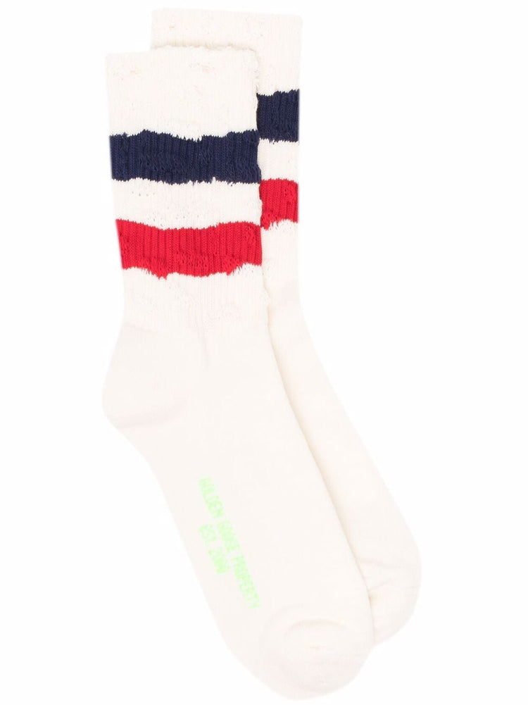 SOCKS HIGH RIB/STRIPES/RIPPED