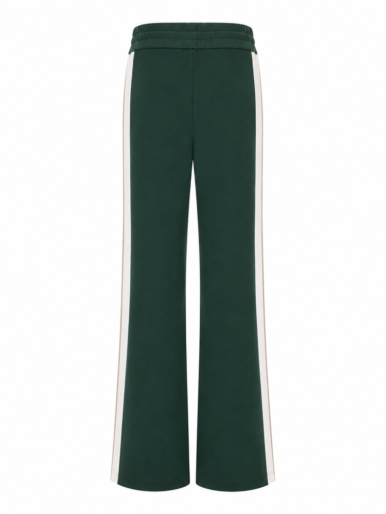 MONOGRAM COLORBLOCK SWEATPANT DARK GREEN