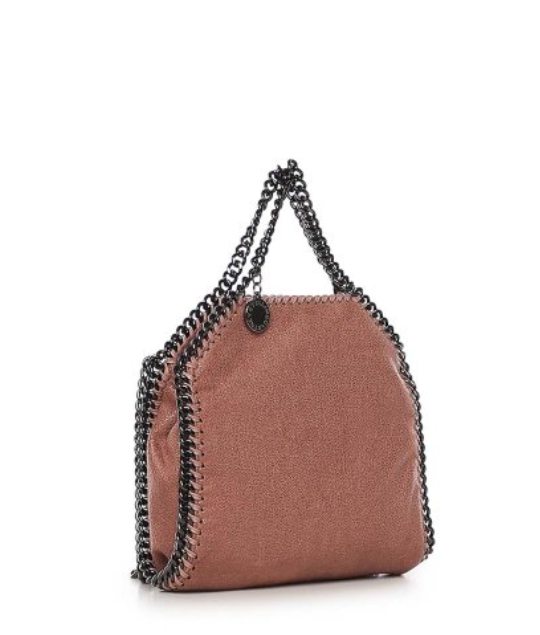 MINI TOTE ECO SHAGGY DEER W/DARK RUTHENIUM COLOR CHAIN