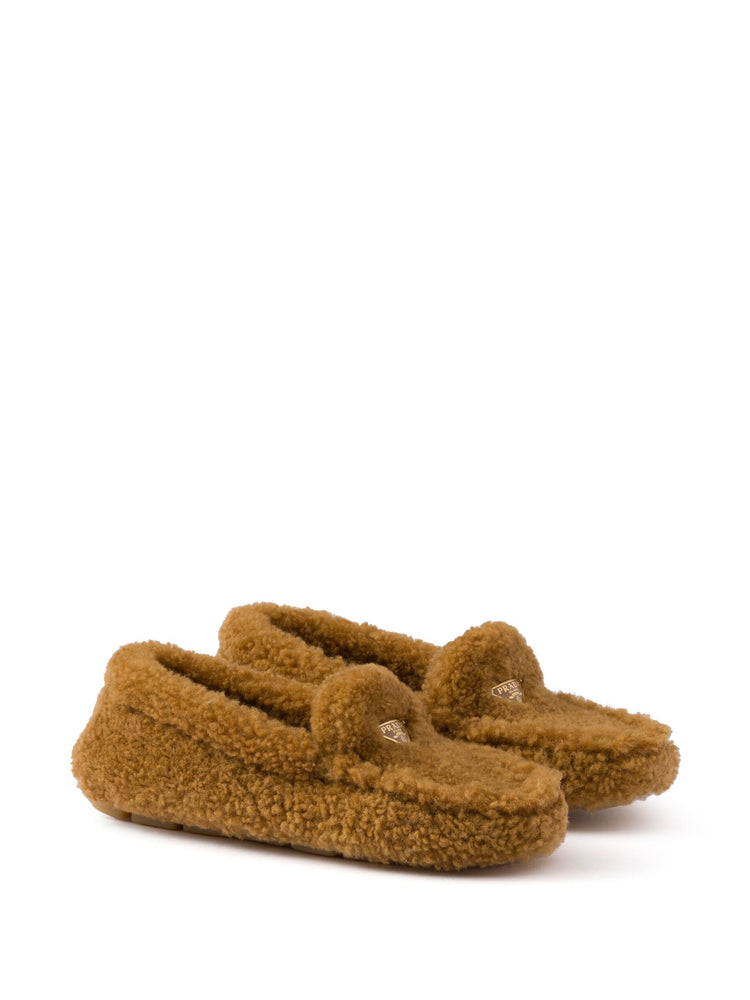 shearling driving shoes