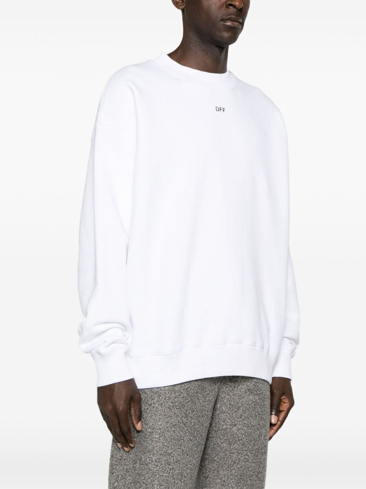 embroidered-logo cotton sweatshirt