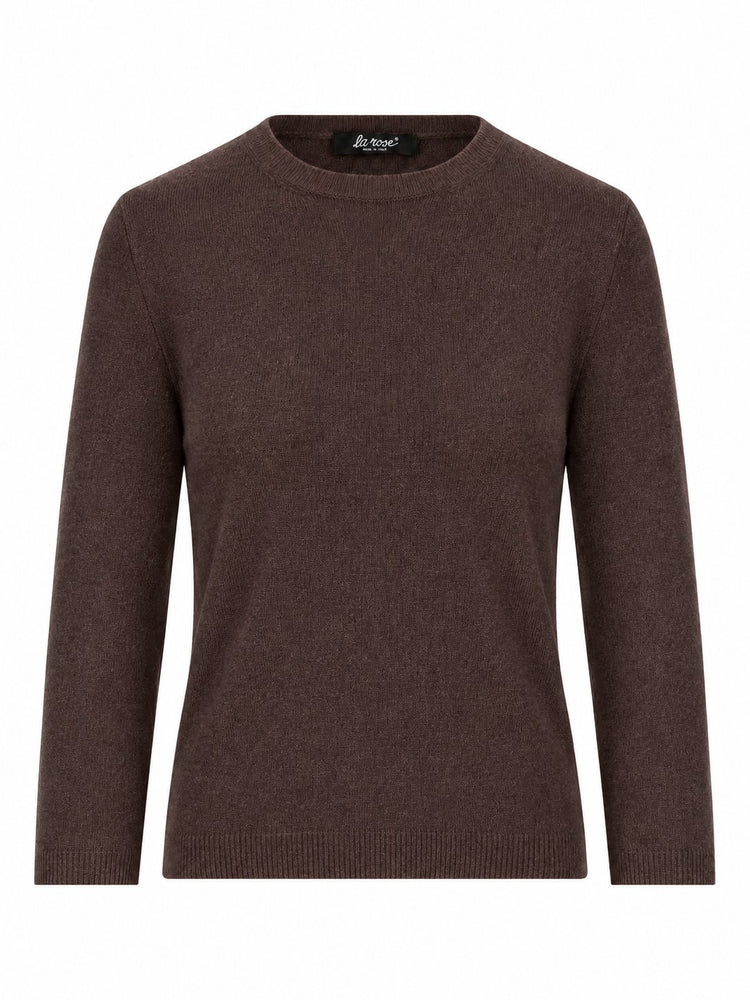 LA ROSE maglia 3/4 cashmere beige chiaro