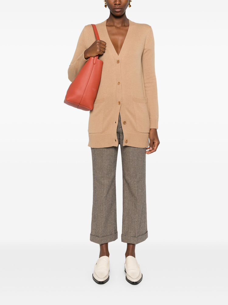 Virgin wool and cashmere cardigan with sequins