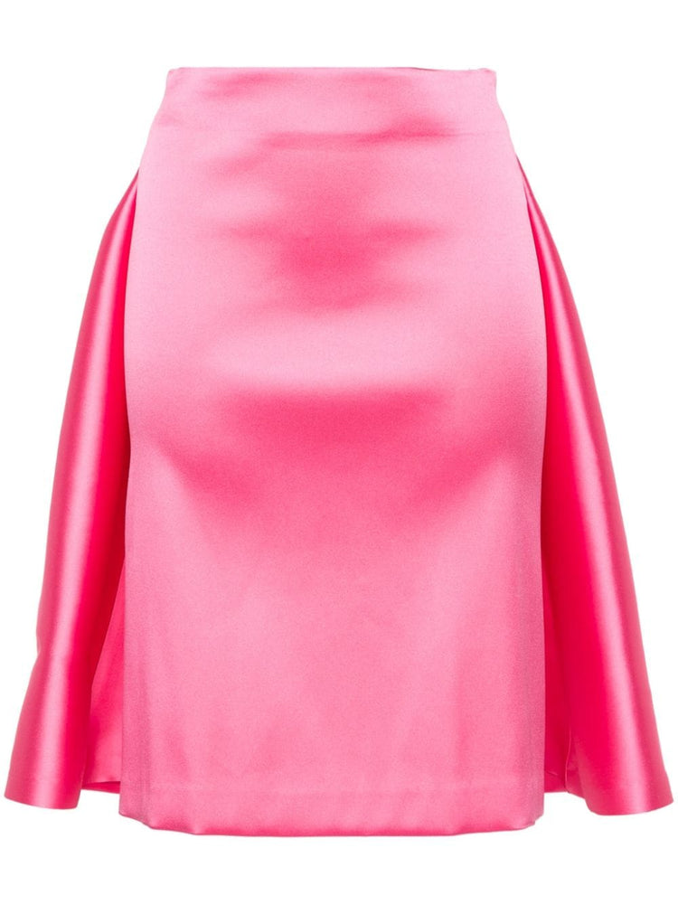 layered detail midi skirt