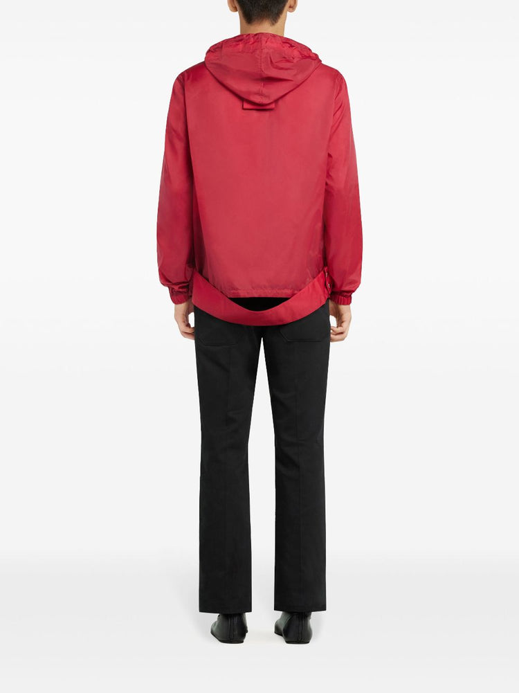 AC hooded windbreaker