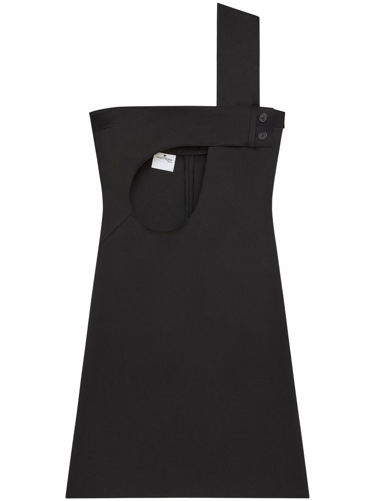 cut-out satin dress