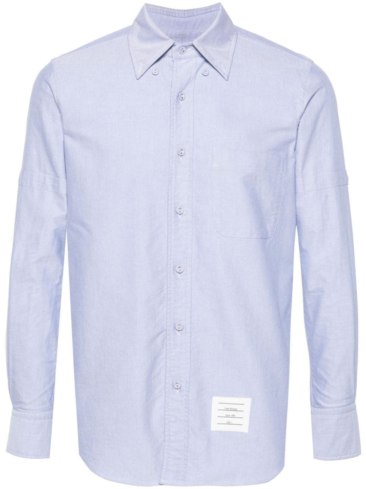 armband-detail cotton shirt