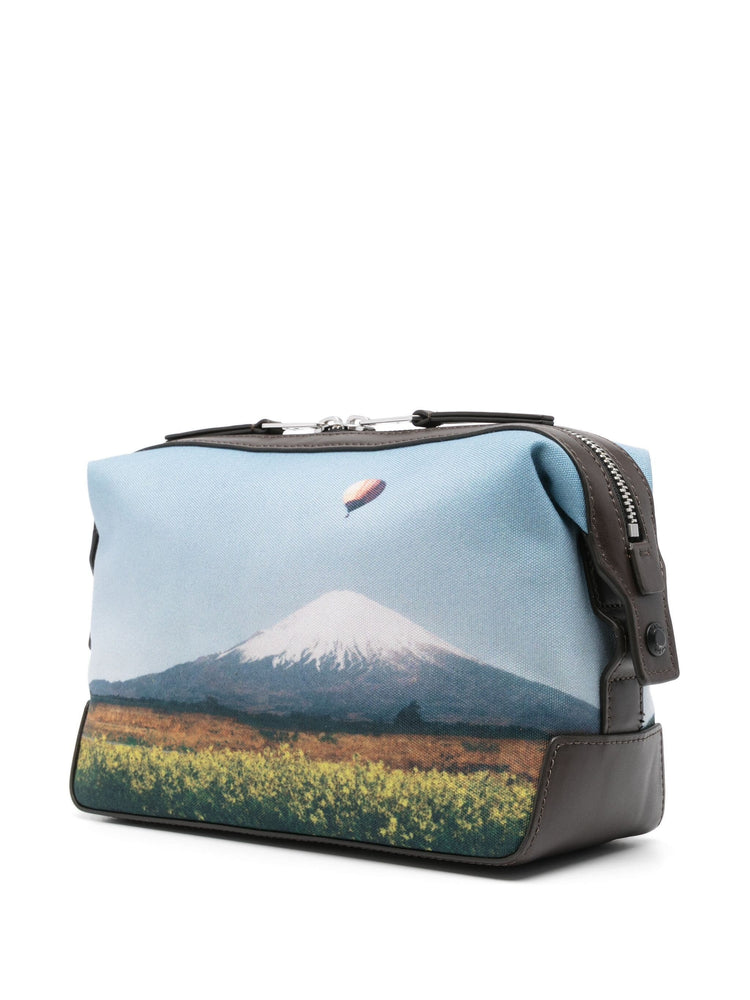 landscape-print wash bag