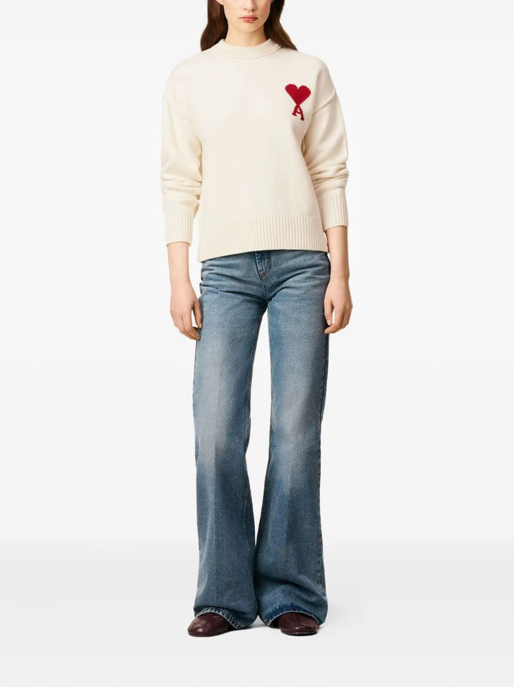 PULL COL ROND AMI DE COEUR