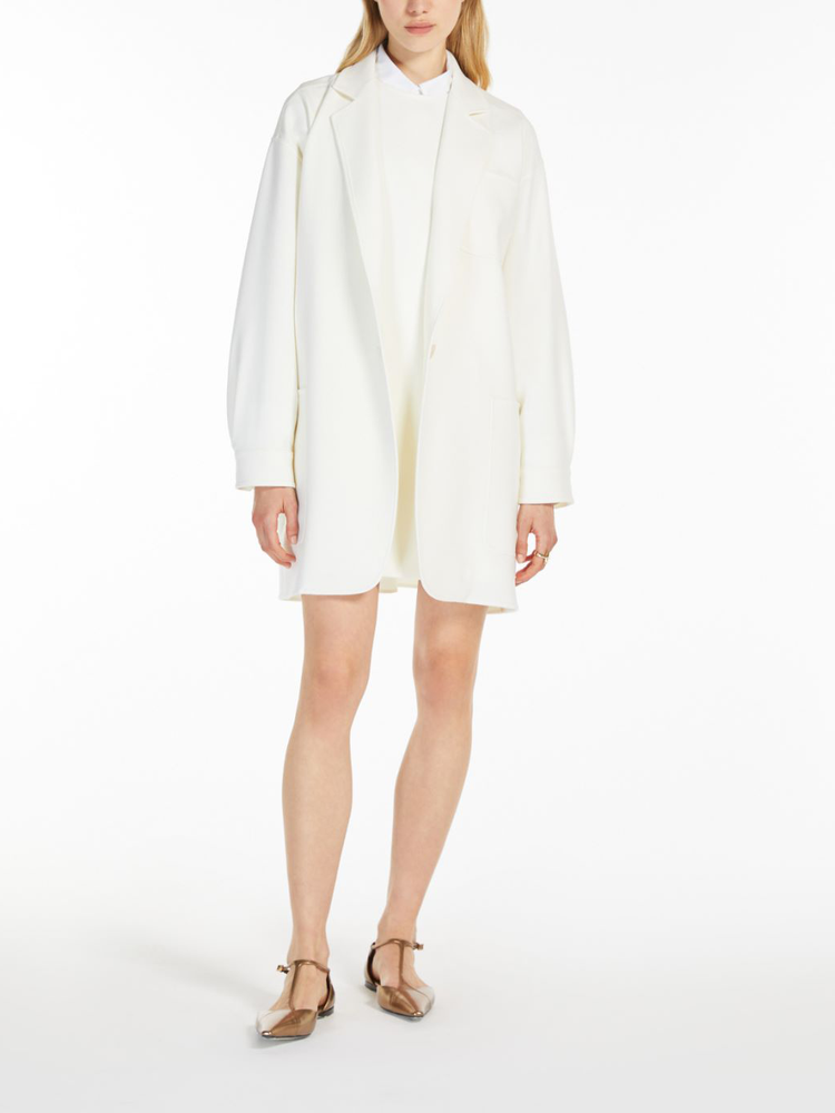 Orlaya oversize stretch-wool canvas jacket