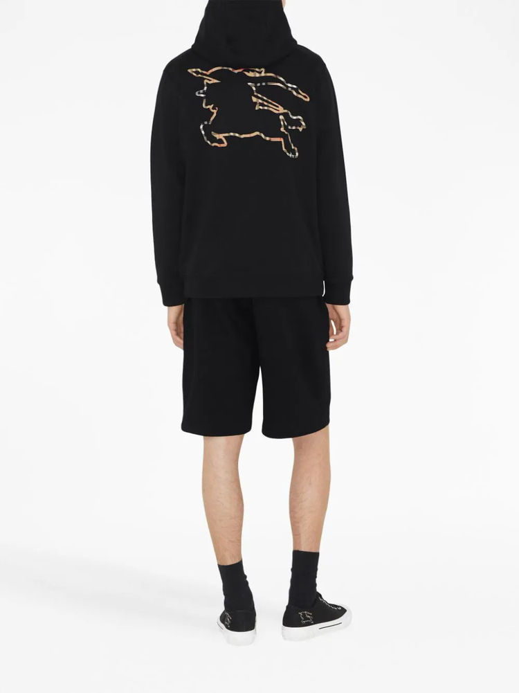 Burberry Check-EKD cotton hoodie