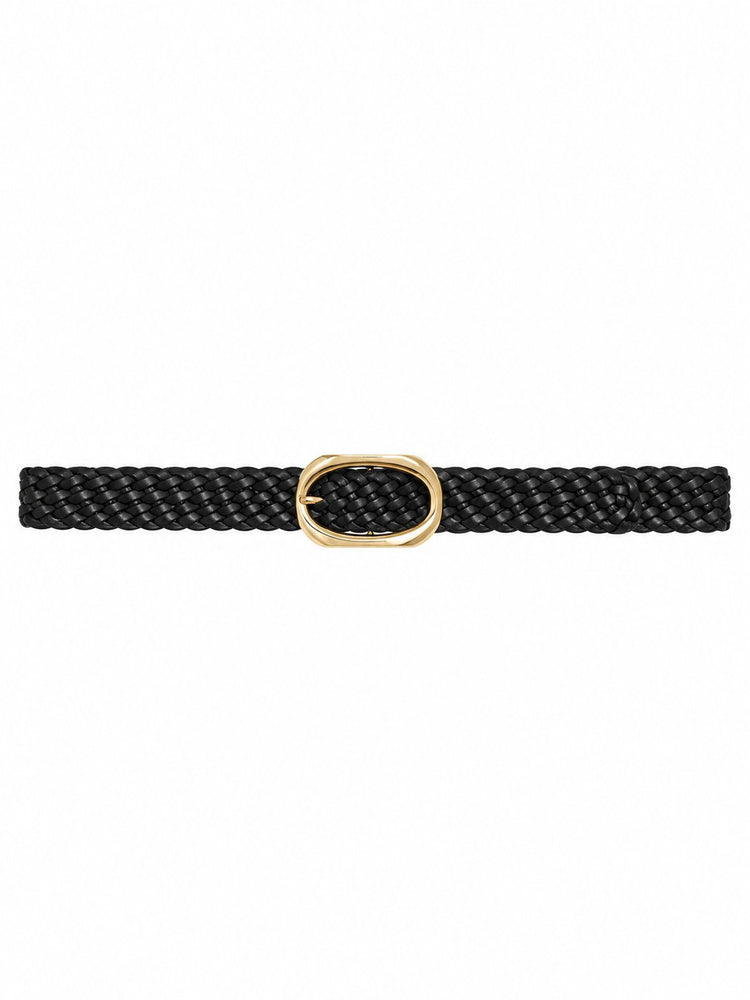 SIGNATURE LINK BELT BRAIDED - BLACK