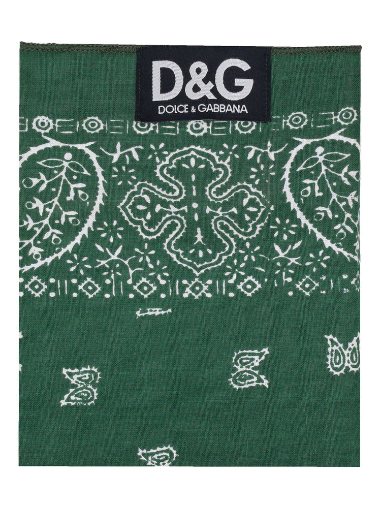 DOLCE&GABBANA paisley-print square scarf