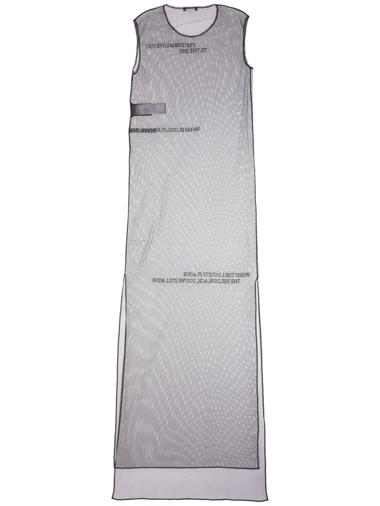 Seda sleeveless tulle dress with pearls