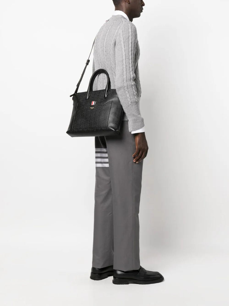 SLIM BRIEFCASE IN PEBBLE GRAIN LEATHER