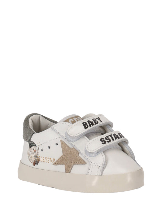 BABY SCHOOL NAPPA UPPER WITH PRINT AND SIGNATURE SUEDE STAR AND HEEL