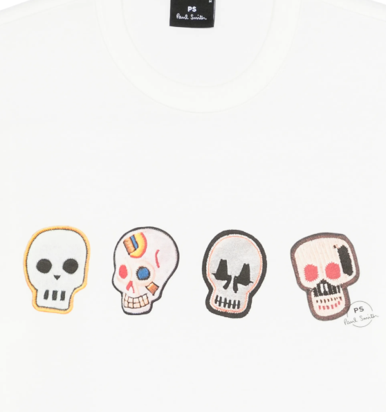 MENS CASUAL FIT T SHIRT SKULLS