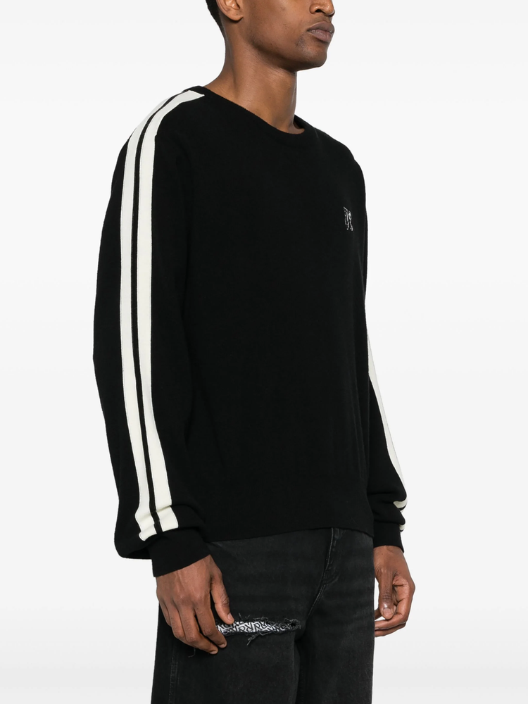 monogram-embroidered crew-neck jumper