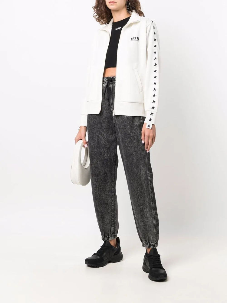 STAR/ W'S ZIPPED TRACK JACKET DENISE / TECHNICAL JERSEY/ LOGO STAR/ STRIP