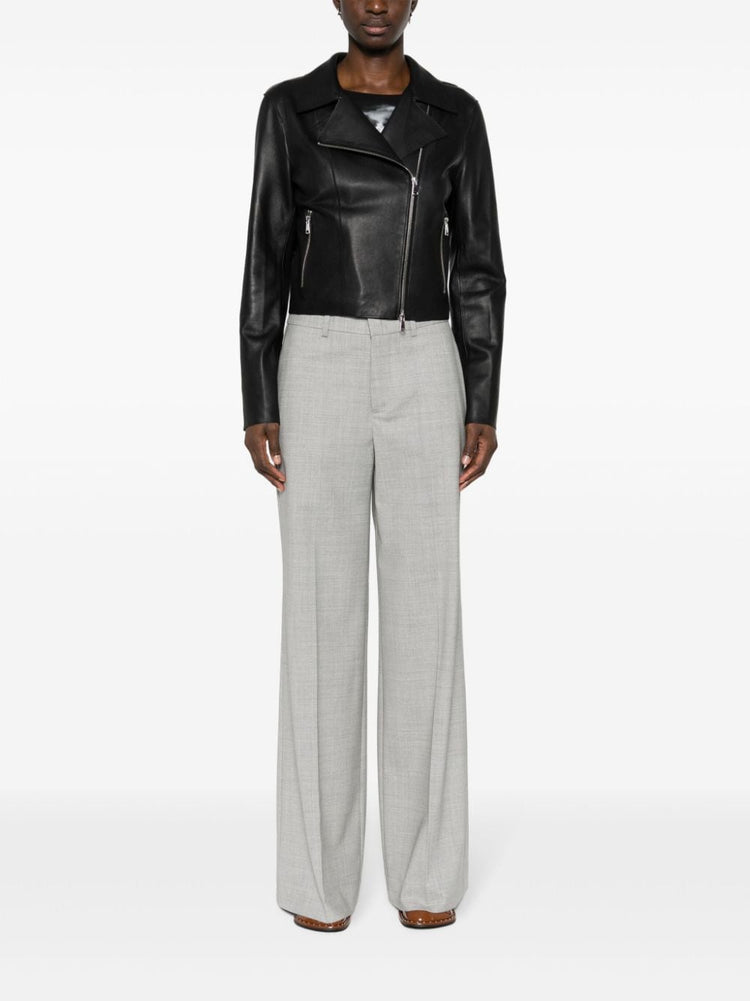 Lillie pressed-crease wide-leg pants