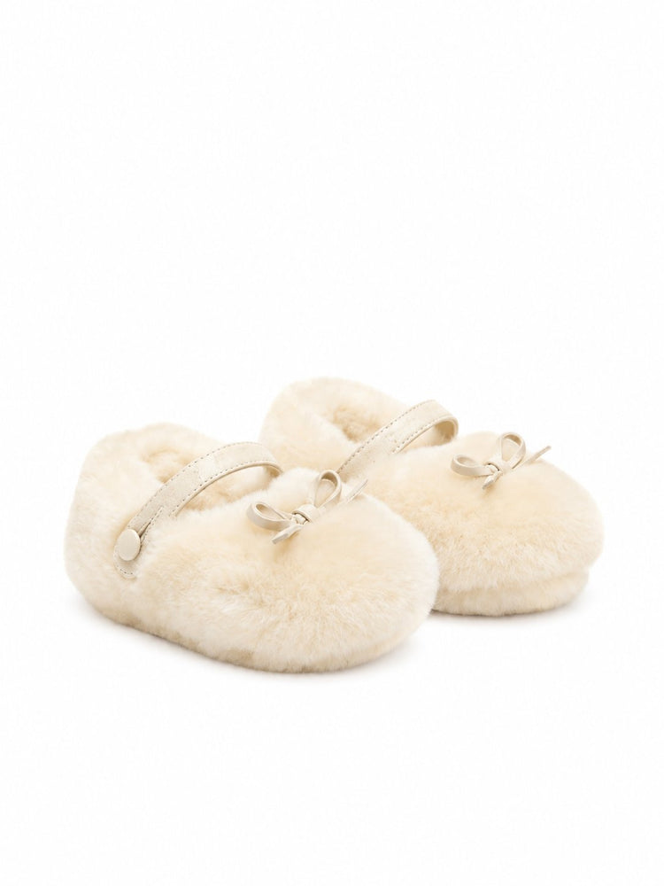 SOFI BALLERINA SHEARLING UPPER LEATHER FLAKE